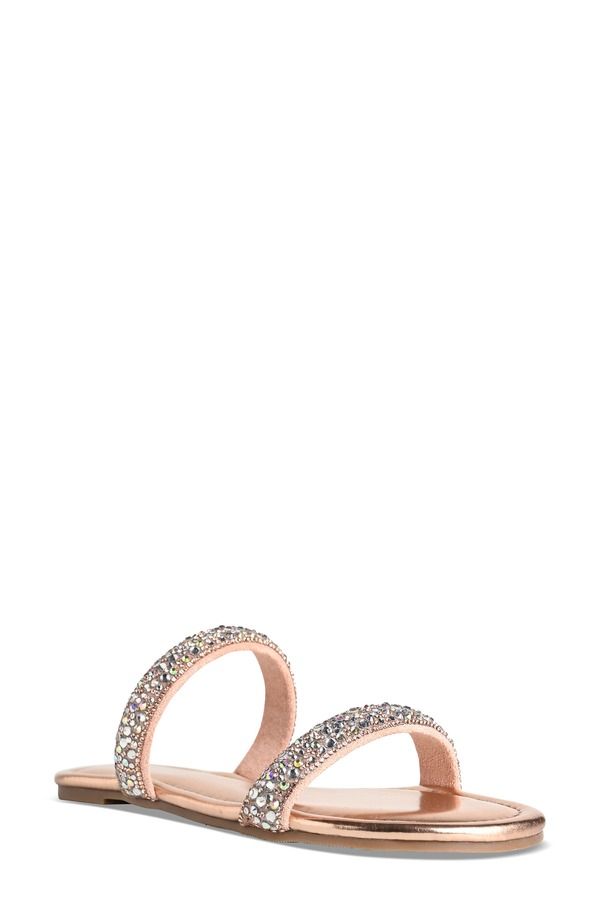 タッチアップ レディース シューズ サンダル Touch Ups Trinity Slide Sandal Rose Gold ゴールド