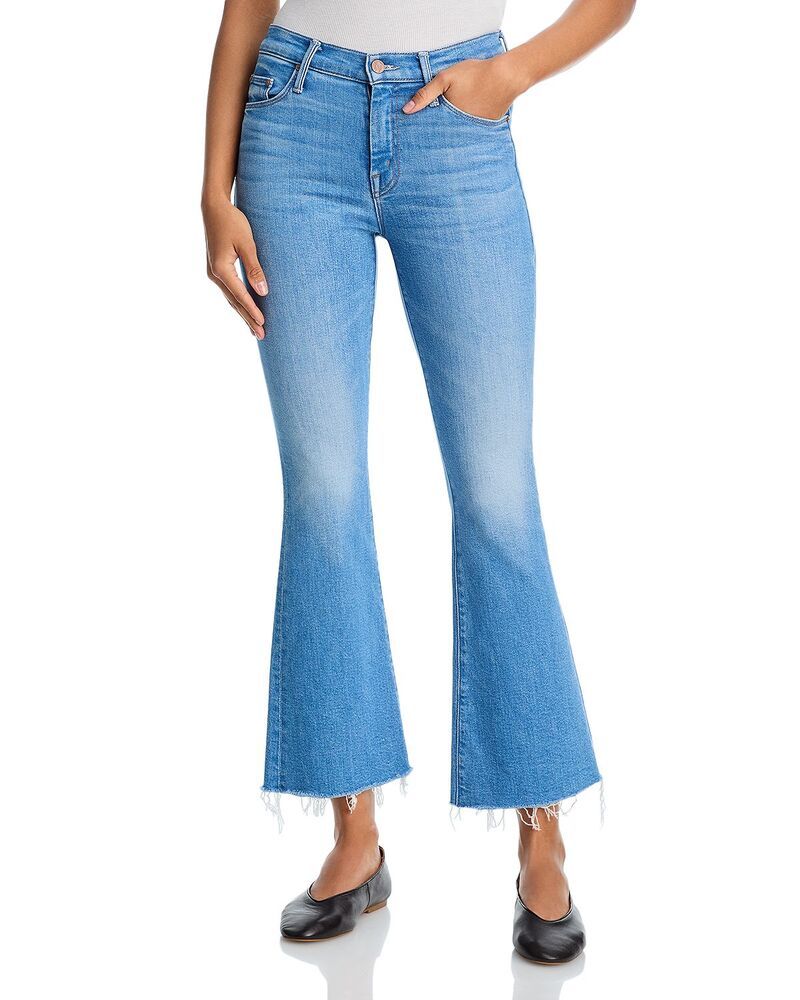 マザー レディース ボトムス デニムパンツ フレア ジーンズ MOTHER Lil Weekender Fray Mid Rise Flare Leg Jeans in Satisfyour Crav