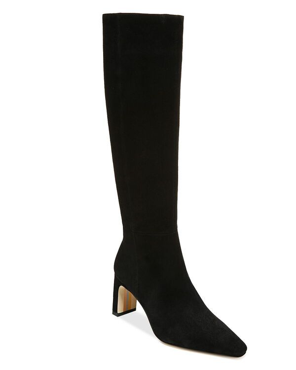 サムエデルマン レディース シューズ ブーツ・レインブーツ ヒール Sam Edelman Womensylvia Pointed Toe Higheel Boots Black Suede ブラック