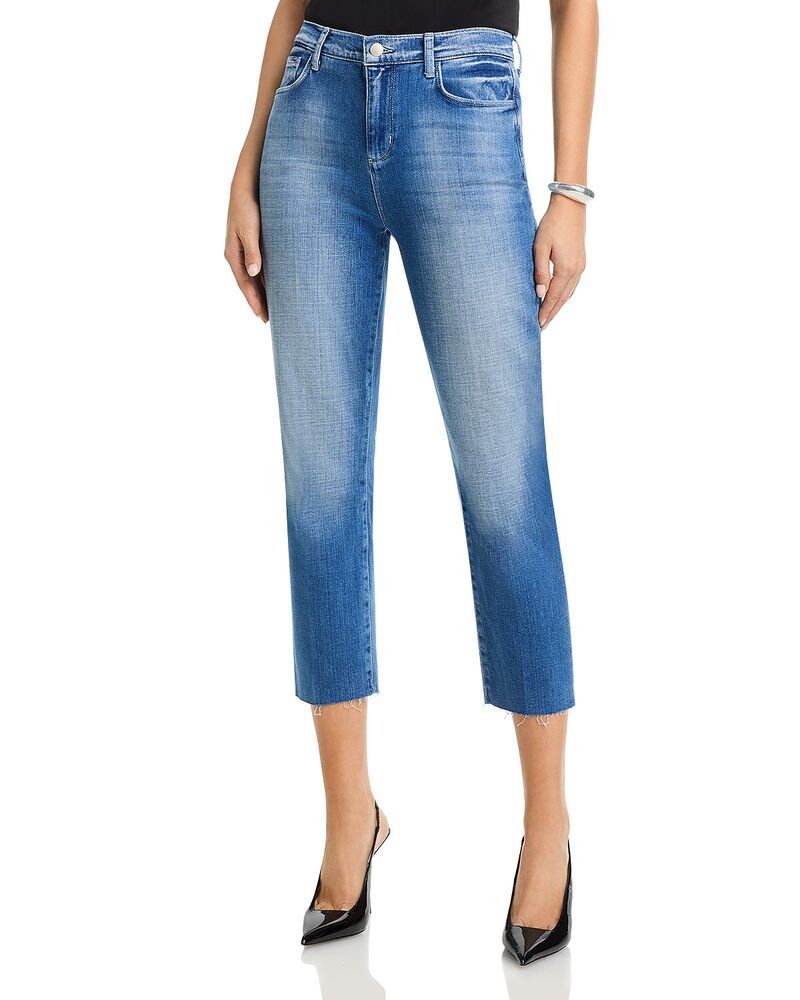 ラジャンス レディース ボトムス デニムパンツ ジーンズ LAGENCE Sada Mid Rise Crop Jeans in Castro