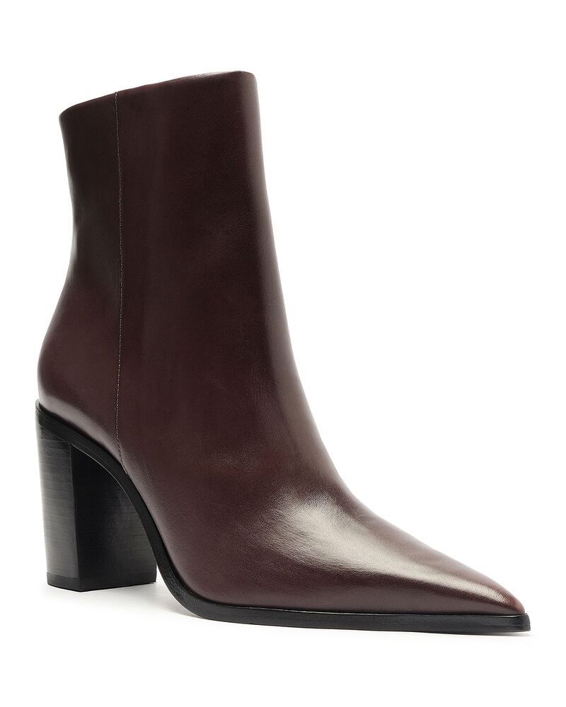 シュッツ レディース シューズ ブーツ・レインブーツ ヒール SCHUTZ Womens Mikki Block Heel Boots Dark Chocolate チョコレート
