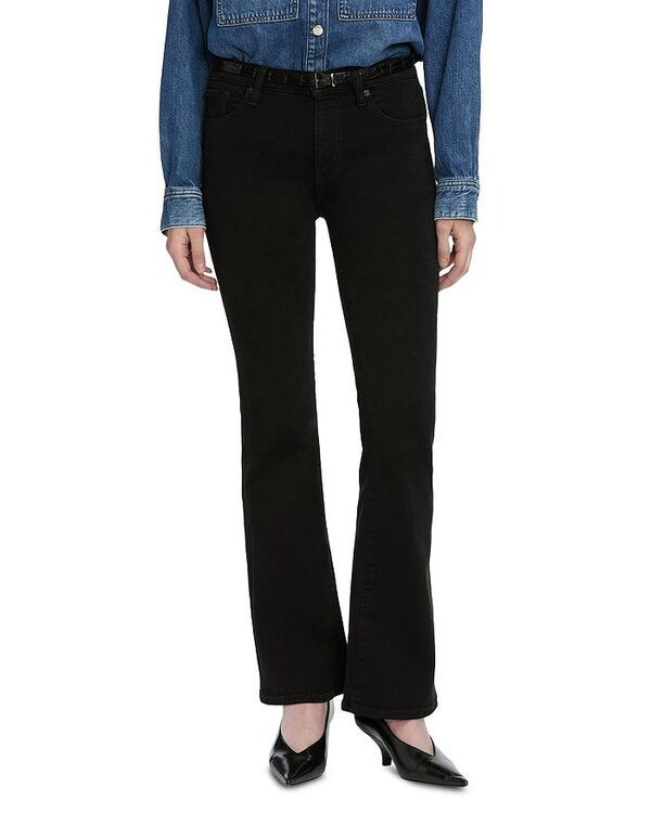 フレーム レディース ボトムス デニムパンツ ジーンズ FRAME The Icon High Rise Flare Jeans Black ブラック