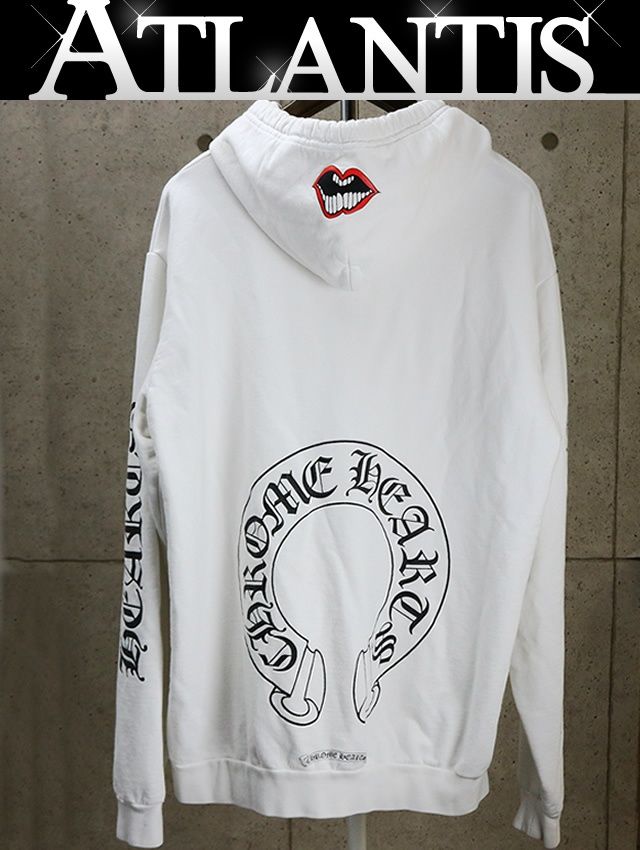 CHROME HEARTS 新宿店 クロムハーツ MATTY BOY チョンパー ホースシュープリント プルオーバー パーカー 長袖 メンズ size:L 白 31402