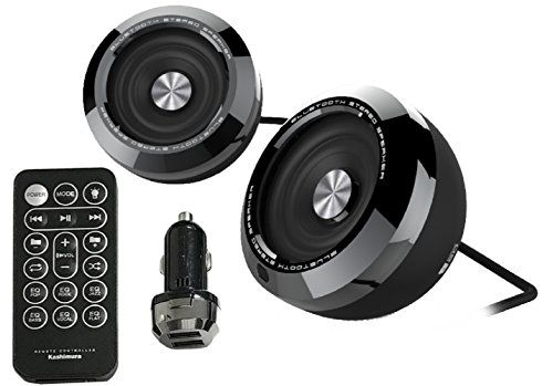 R◆カシムラ(Kashimura) Bluetoothステレオスピーカー イコライザー機能 MP3プレーヤー付 レインボー発光機能付 カードリモコン付 microSD再生可能 12V/24V車対応 NBL-73 9f6c0b0d