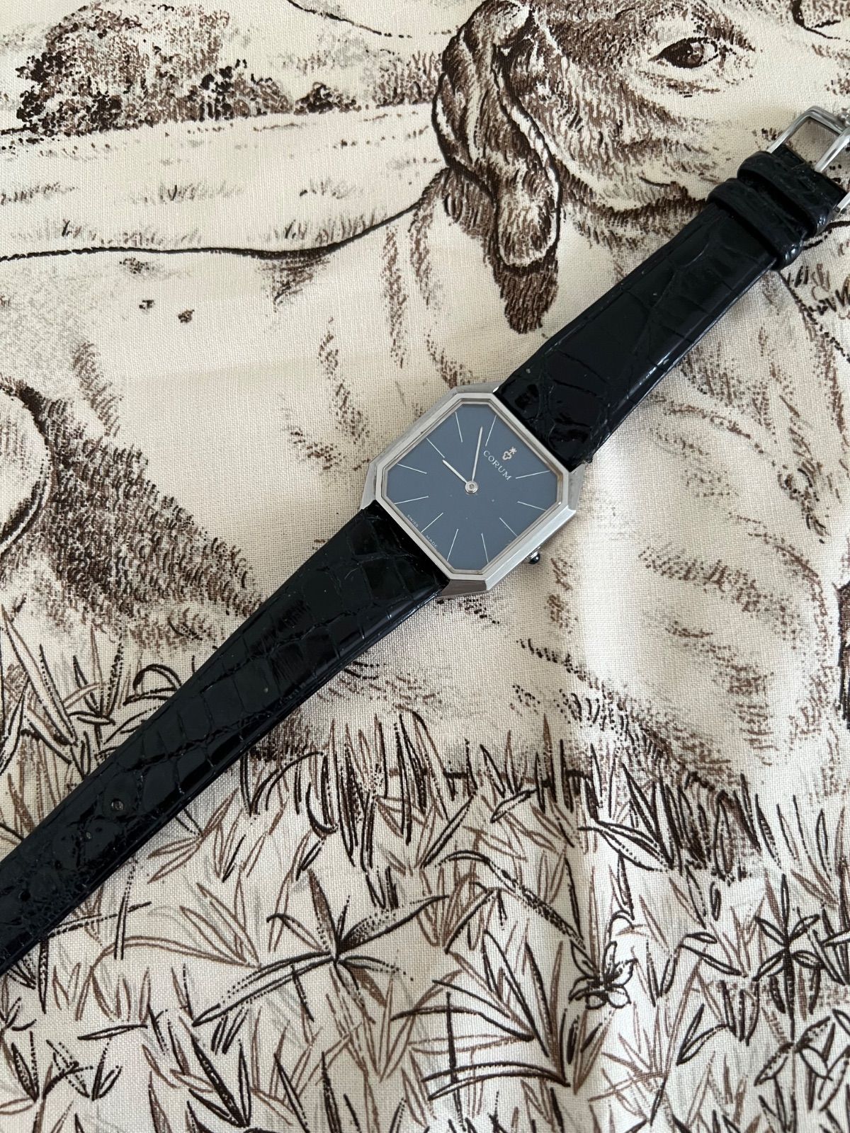 ジャンク☆コルム CORUM☆スクエア☆手巻き時計☆メンズ☆アンティーク