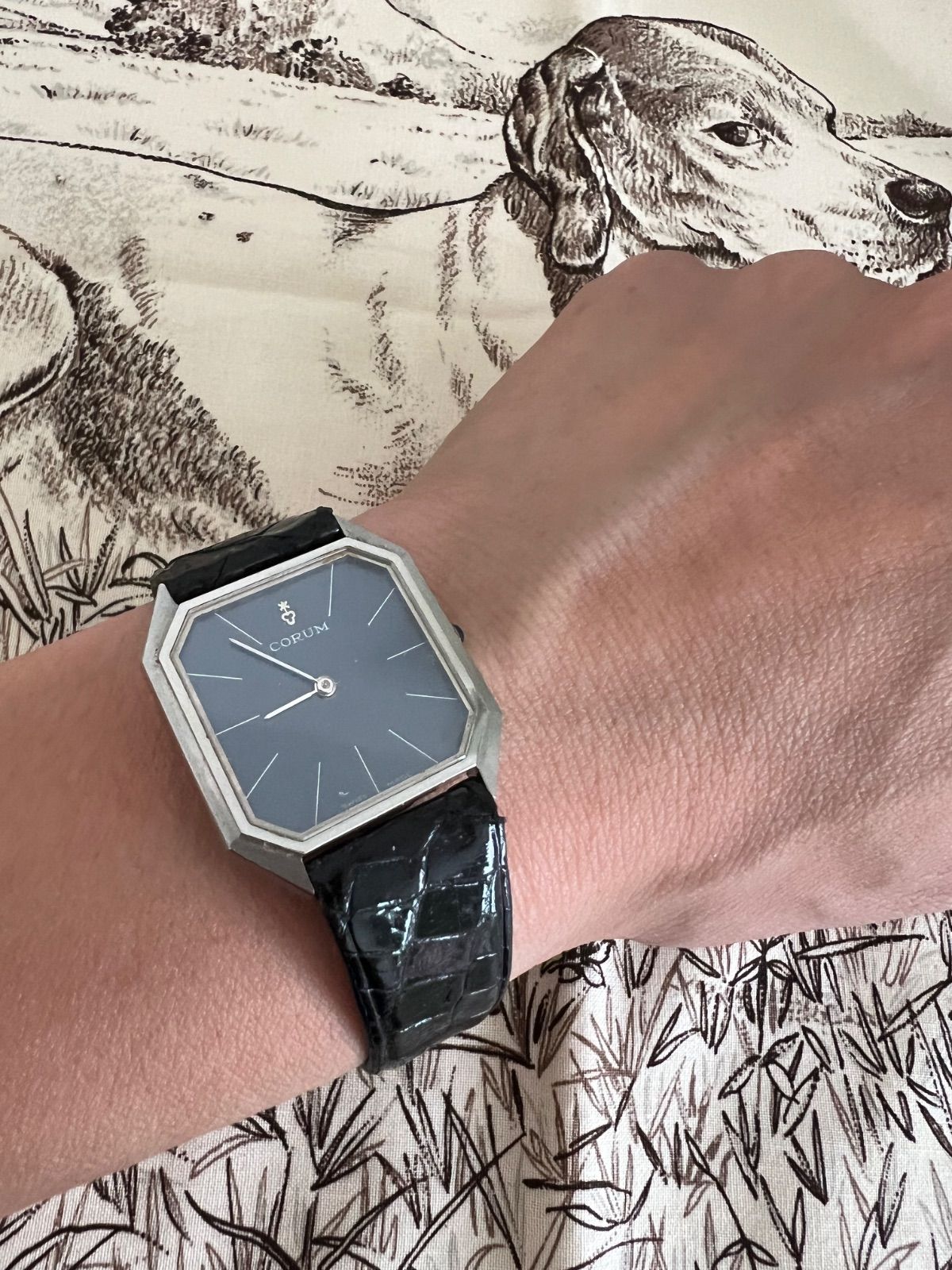 ジャンク☆コルム CORUM☆スクエア☆手巻き時計☆メンズ☆アンティーク