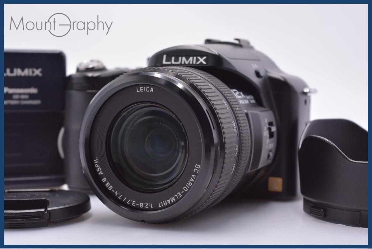 【動作保証】 パナソニック Panasonic LUMIX DMC-FZ30 12x 充電器、前キャップ、レンズフード付（バッテリー付属しません） #am7835