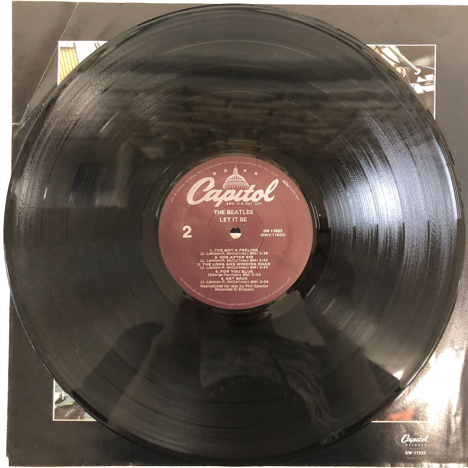 ◇[N]LP 2枚セット THE BEATLES/REVOLVER SW 2576・LET IT BE SW-11922