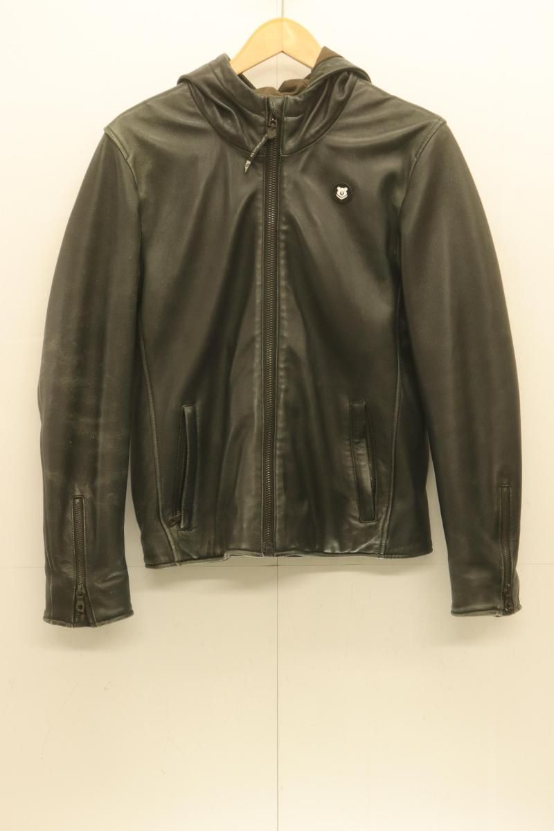 【中古】 HYOD PRODUCTS メンズレザージャケット L ラムレザージャケット HYOD PRODUCTS L 黒 ブラック 無地