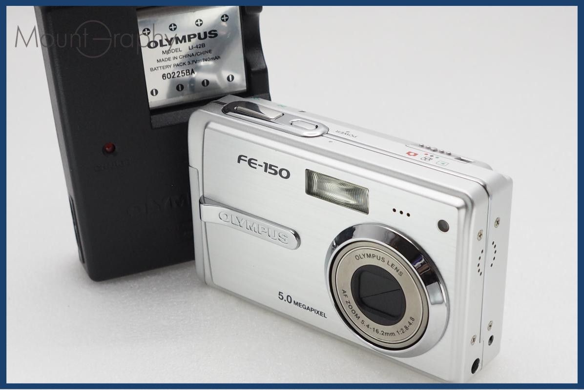 【動作保証】 OLYMPUS オリンパス FE-150 バッテリー&充電器付属 同梱無料 #i11059