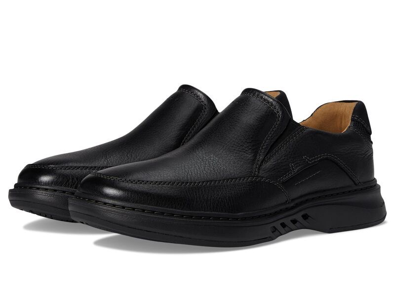 クラークス メンズ シューズ オックスフォード Clarks Un Briley Step Black Leather ブラック