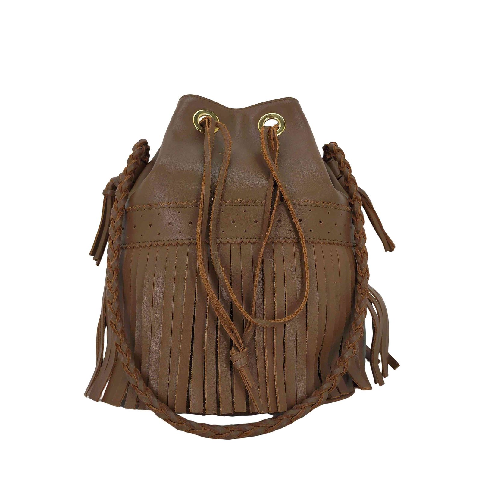 ジェイアンドエムデヴィッドソン J＆M Davidson カーニバル 2WAY ショルダーバッグ レザー フリンジ 巾着 レディース ONE SIZE