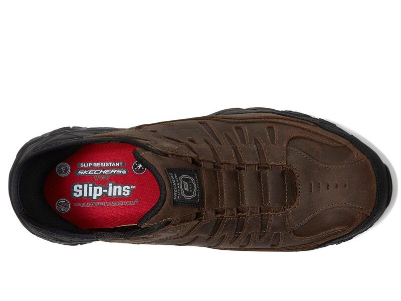 スケッチャーズ メンズ シューズ ブーツ・レインブーツ SKECHERS Work Holdredge Ryker Comp Toe Brown ブラウン