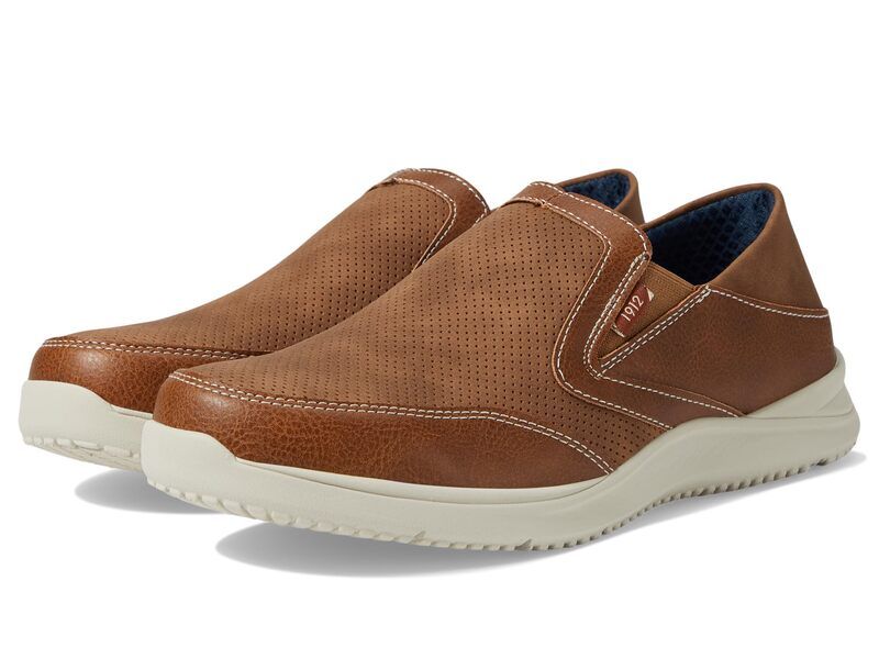 ノンブッシュ メンズ シューズ スニーカー ローファー Nunn Bush Conway EZ Moccasin Toe SlipOn Easy SlipIn Loafer Tan タン
