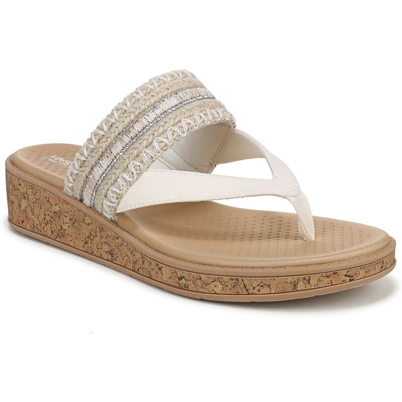 ライフストライド レディース シューズ サンダル LifeStride Birdie Womens Fabric Thong Sandals Natural Tan タン