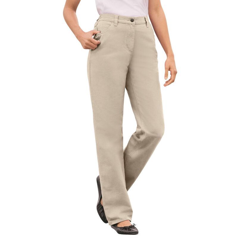 ウーマン ウィズイン レディース ボトムス デニムパンツ プラスサイズ トール コットン ジーンズ Woman Within Plusize Tall Perfect AllCotton BackEl
