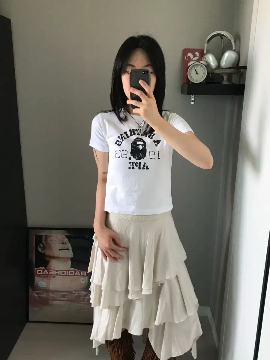 アベイシングエイプ キッズ ステンシル カレッジ Tシャツ