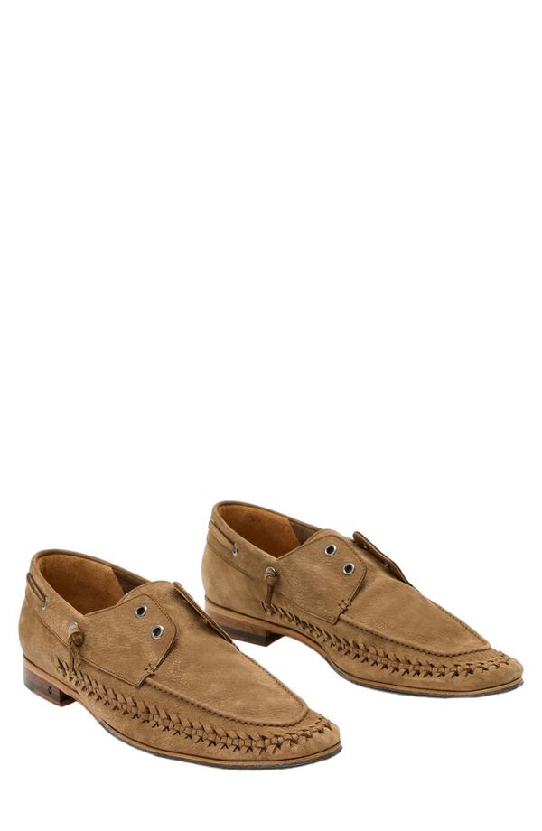 ジョンバルベイトス メンズ シューズ John Varvatos Merida Boat Shoe Wood Brown ブラウン