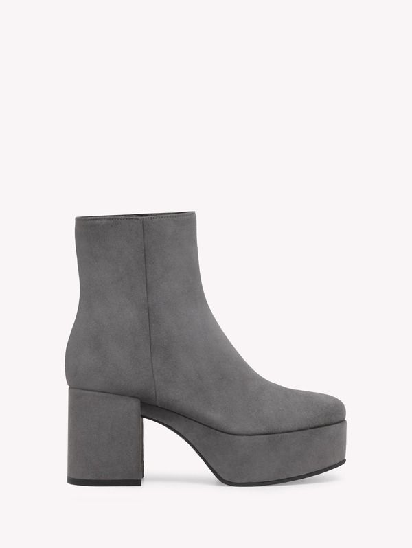 ジャンヴィト ロッシ レディース シューズ ブーツ・レインブーツ Gianvito Rossi Sally Bootie Grey Suede グレー