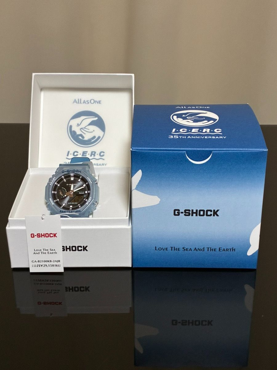 【新品】G-SHOCK カシオ　「Love The Sea And The Earth」 ICERC Japanコラボレーションモデル GA-B2100KB-2AJR スケルトンブルー