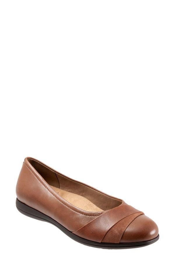 トロッターズ レディース シューズ パンプスエード レザー Trotters Danni Leather Suede Flat Saddle
