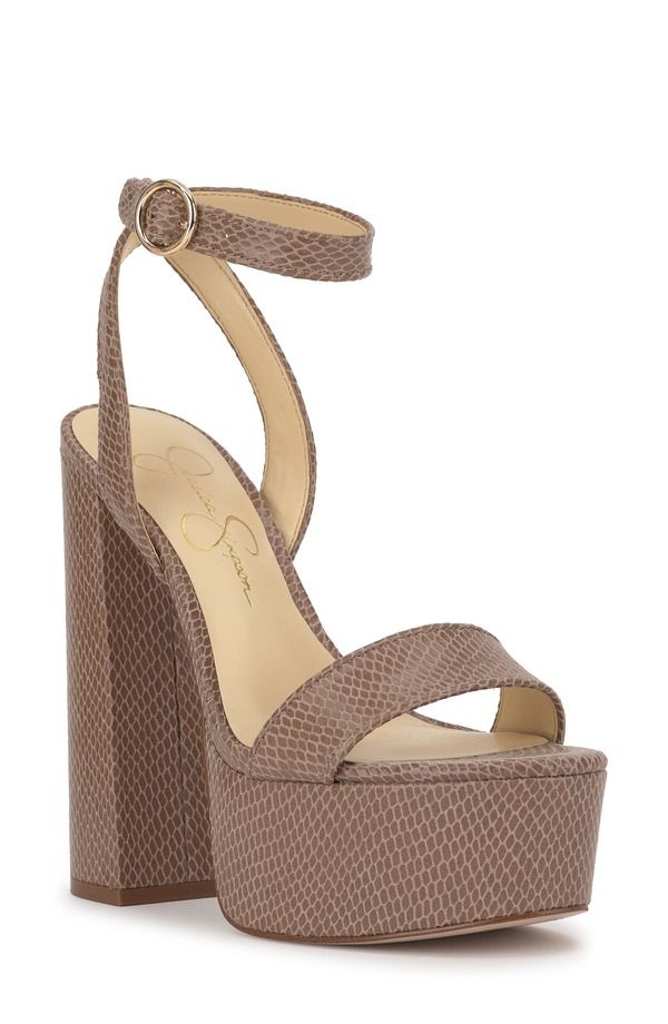 ジェシカシンプソン レディース シューズ ヒール プラットフォーム サンダル アンクル Jessica Simpson Axtyn Ankle Straplatform Sandal Chai Lat