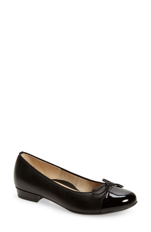 アラ レディース シューズ パンプス ara Belinda Ballet Flat Black Leather ブラック
