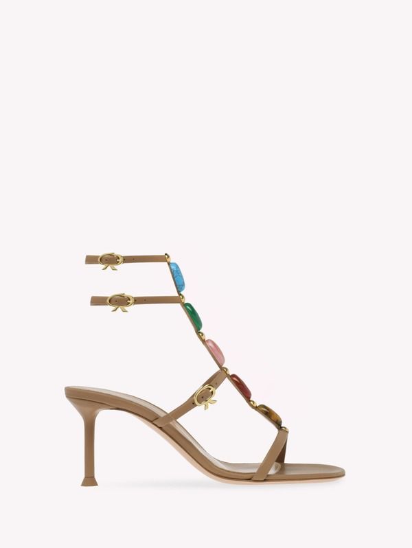 ジャンヴィト ロッシ レディース シューズ サンダル Gianvito Rossi Shanti 70 Sandal Brownappa ブラウン