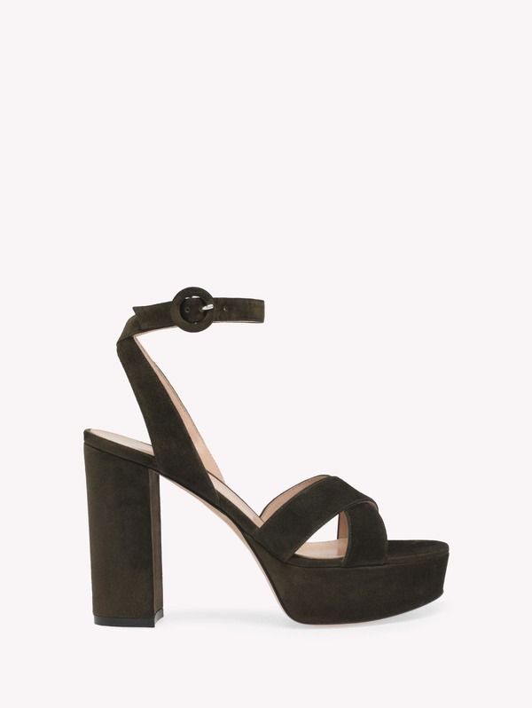 ジャンヴィト ロッシ レディース シューズ サンダル Gianvito Rossi Sabrina Sandal Green Suede グリーン