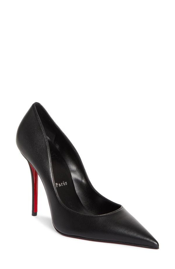 クリスチャン・ルブタン レディース シューズ パンプス Christian Louboutin Miss Z Pointed Toe Pump Black Black ブラック