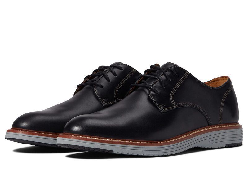 ジョンストンアンドマーフィー メンズ シューズ オックスフォード Johnston Murphy Upton Plain Toe Black Full Grai ブラック