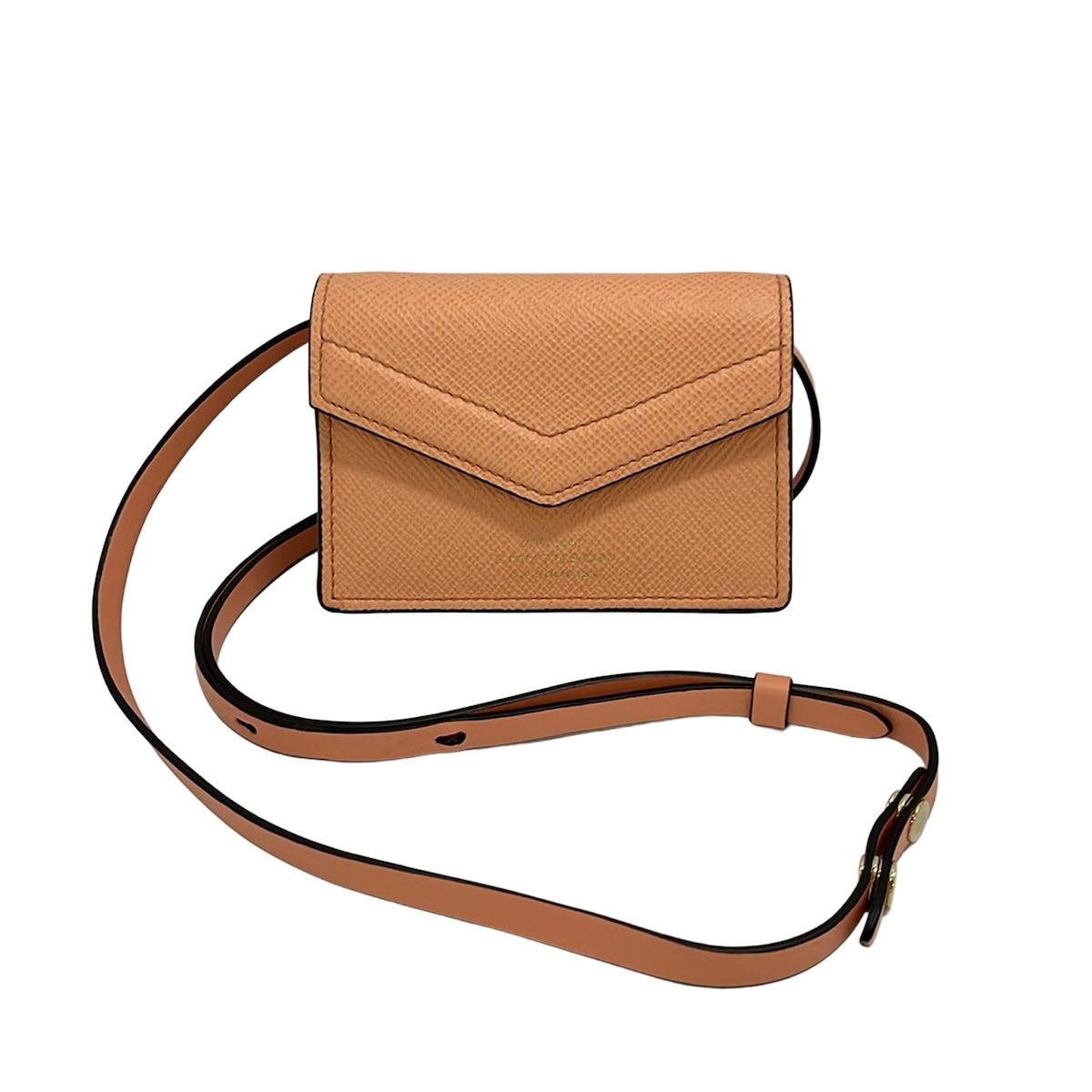 SMYTHSON(スマイソン) ショルダーバッグ - ピンクベージュ ストラップ 