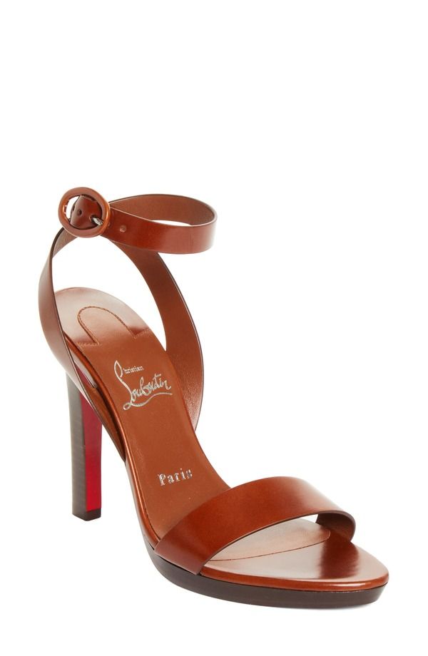 クリスチャン・ルブタン レディース シューズ サンダル Christian Louboutin Fanny Sandal Dark Carmine Brown ブラウン