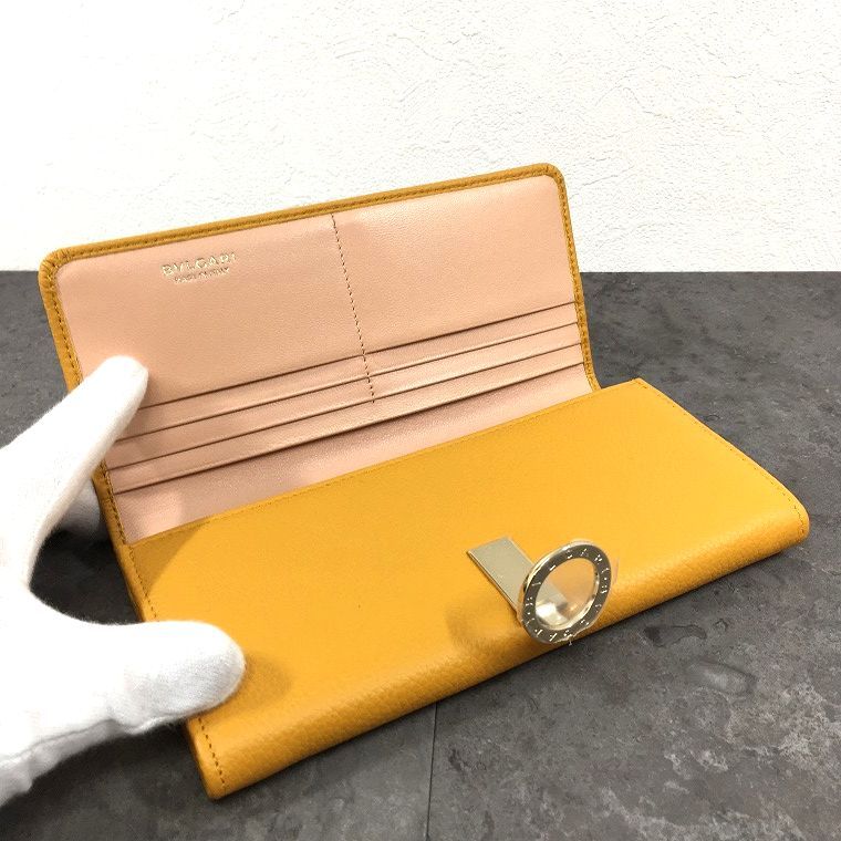 未使用品 BVLGARI 長財布 イエロー ブルガリブルガリ 箱付き 227 