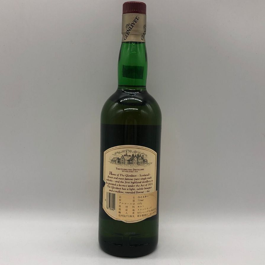 The Glenlivet 12年　グレンリベット12年　赤アザミ　旧ボトル グレンリベット 12年 赤アザミ 750ml 43%【N0】未開栓 - メルカリ
