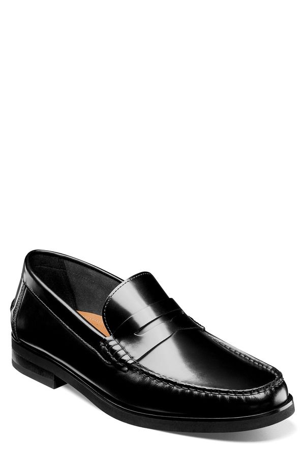 フローシャイム メンズ シューズ ローファー Florsheim Berkley Flex Penny Loafer Black ブラック