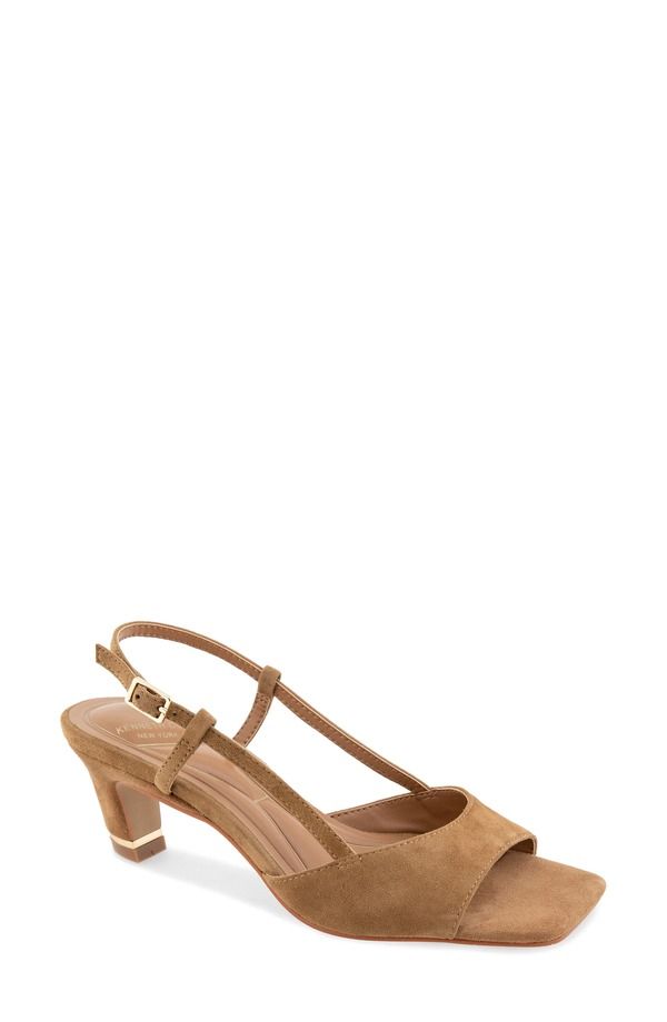 ケネスコール レディース シューズ サンダル Kenneth Cole Anna Slingback Sandal Brown Suede ブラウン