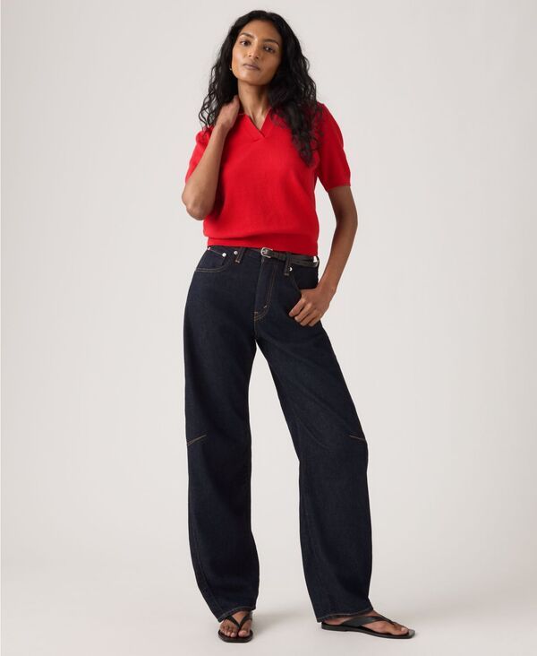 リーバイス レディース ボトムス デニムパンツ ジーンズ Levis Womens CinchighRise BarrelLeg Jeans Public Persona