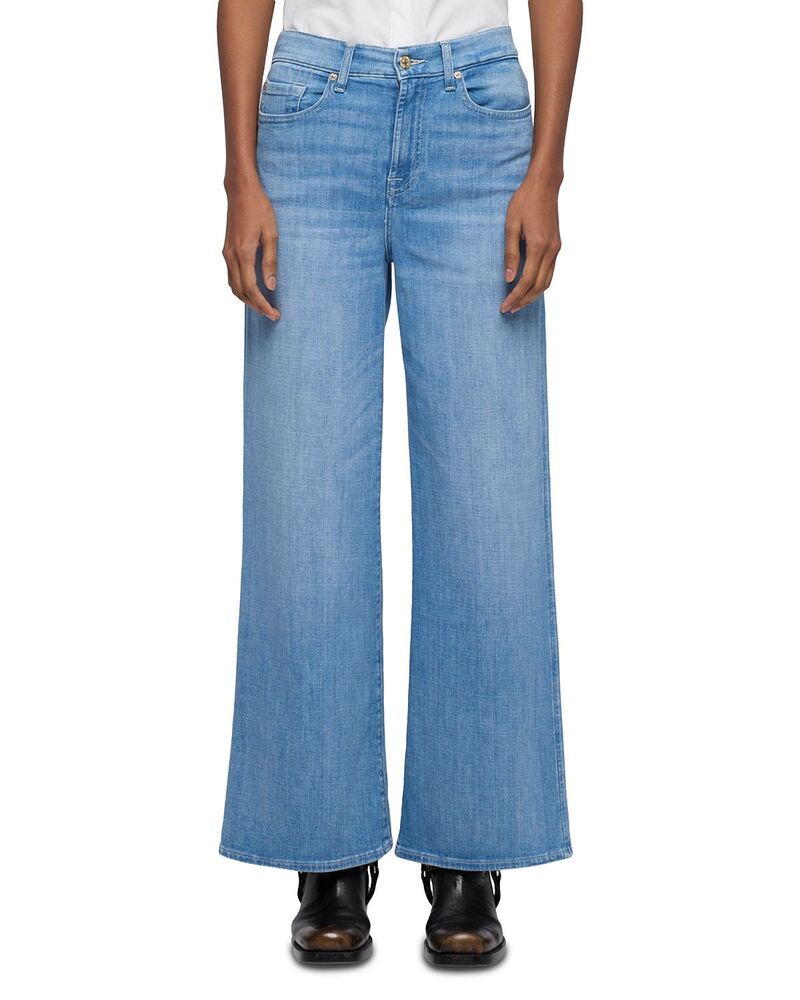 セブンフォーオールマンカインド レディース ボトムス デニムパンツ アンクル ジーンズ 7 For All Mankind Lotta High Rise Ankle Jeans in Glisten