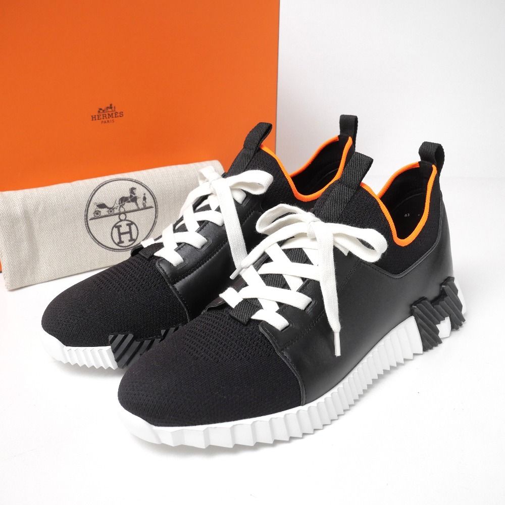 エルメス「デパール」 Hロゴ レースアップ スリッポン 厚底 スニーカー 42 □未使用品□HERMES エルメス デパール スニーカー サイズ43 Hロゴ 異