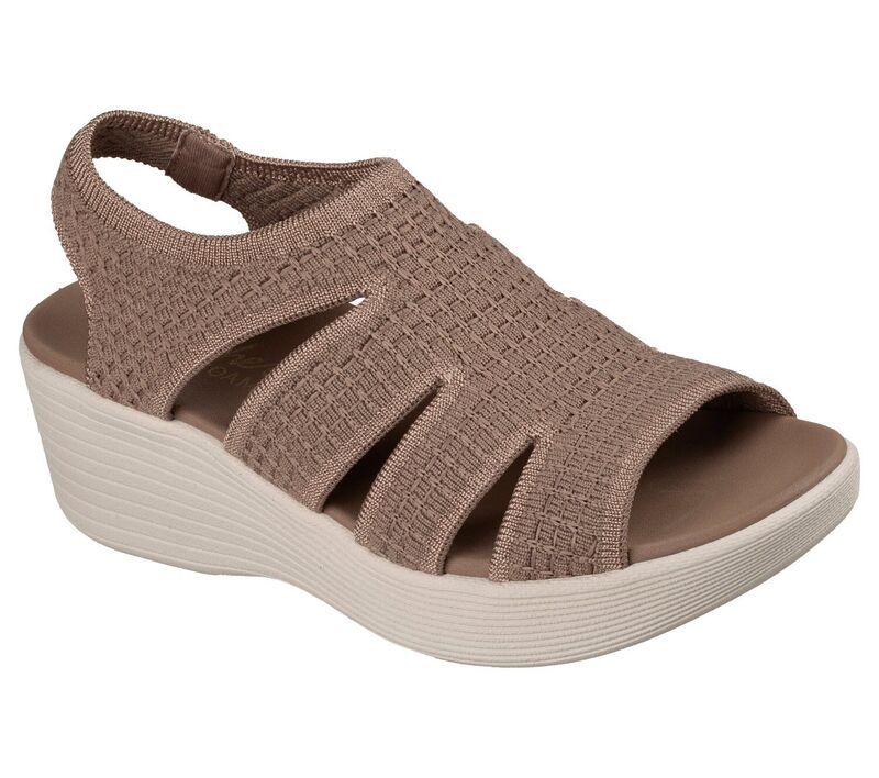 スケッチャーズ レディース シューズ サンダル Skechers Parallelite Dreammaker Womens Wedge Sandals Mocha モカ