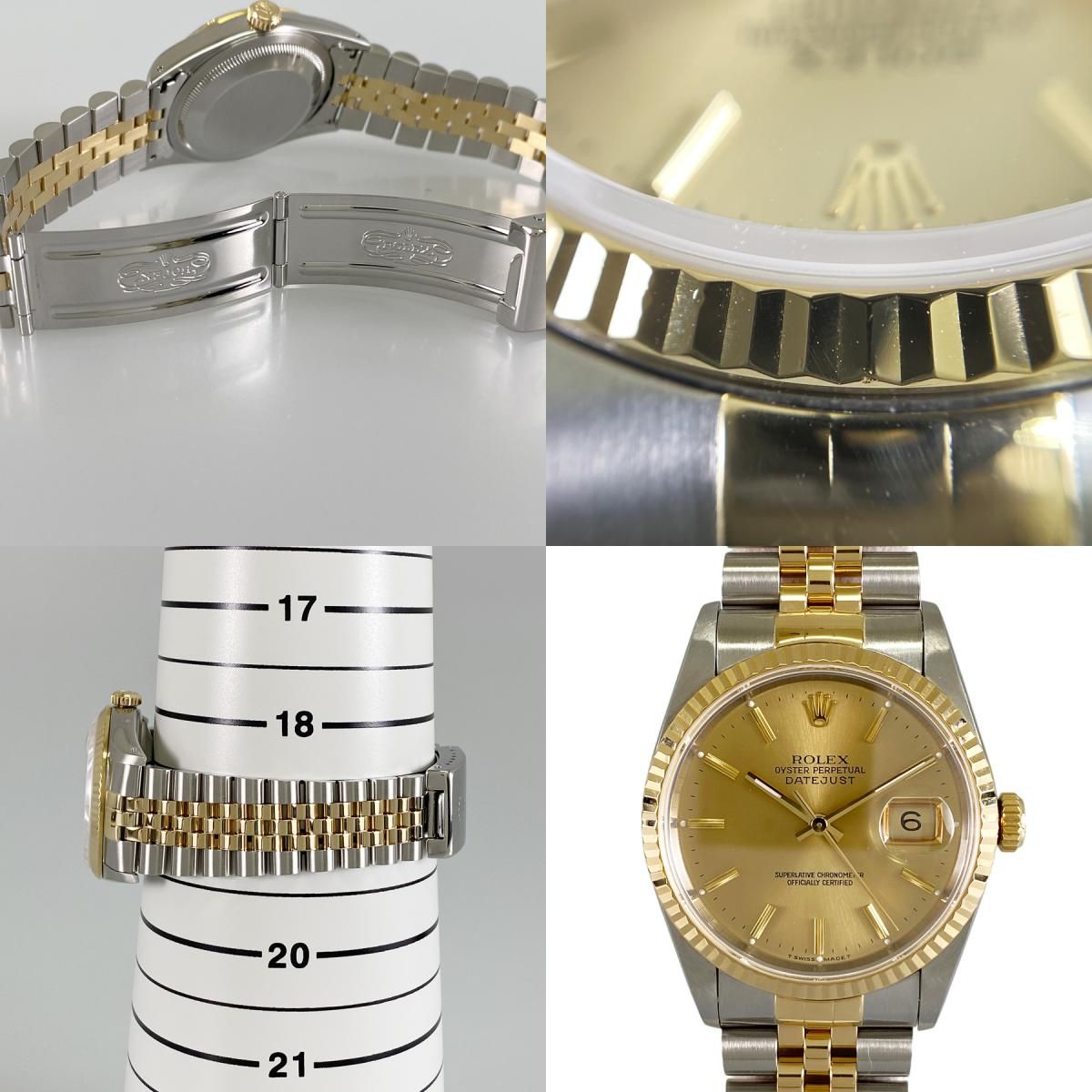 ロレックス ROLEX デイトジャスト 16233 SS YG 自動巻 メンズ 腕時計