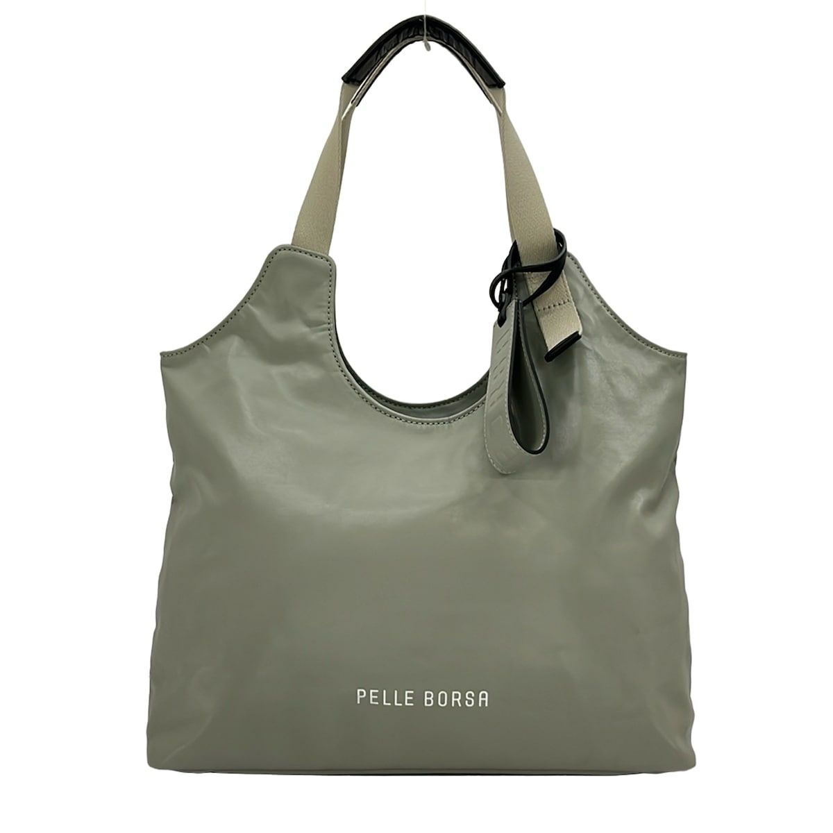 PELLE BORSA(ペレボルサ) ショルダーバッグ チアーズ セージ(グレー×ベージュ×黒)
