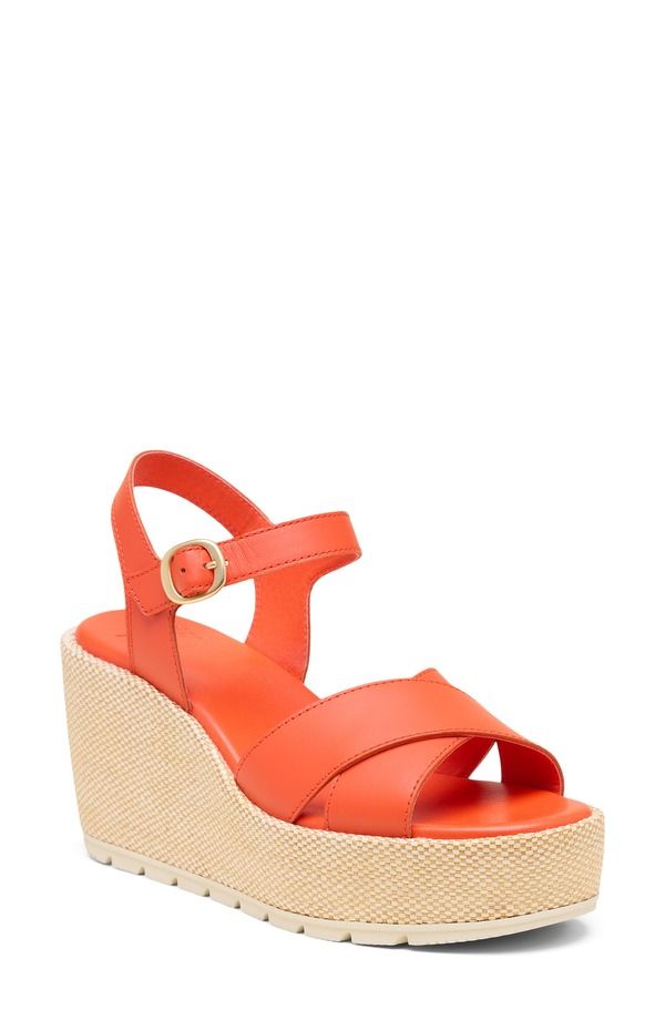 ソレル レディース シューズ サンダル プラットフォーム アンクル SOREL Sunpeak Ankle Straplatform Wedge Sandal Crimson Fire Chalk チ