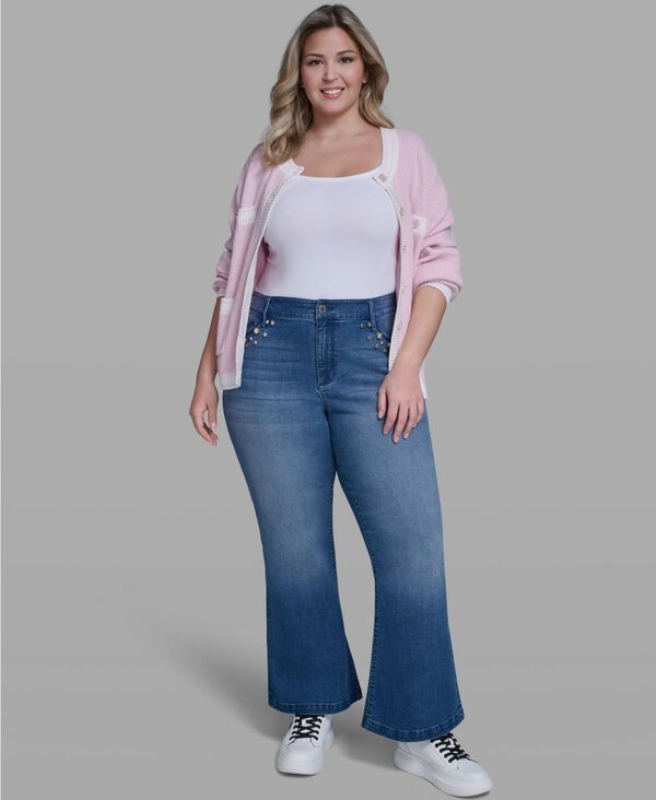 カール ラガーフェルド レディース ボトムス デニムパンツ アンクル ジーンズ KARLAGERFELD PARIS Womenstraight Fit MidRise Anklength Jeans