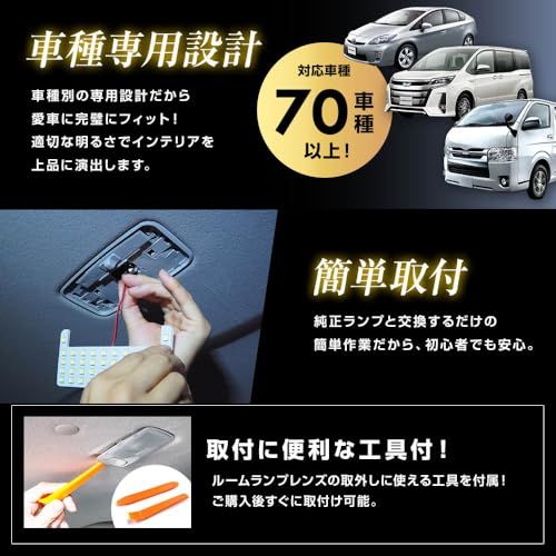 スフィアライト スバル インプレッサ スポーツ G4 XV LED ルームランプ セット ホワイト GT系 GK系 専用設計 室内灯 取付 簡単 微点灯 対策 SPHERELIGHT SLRM-52ts 59f24cd6