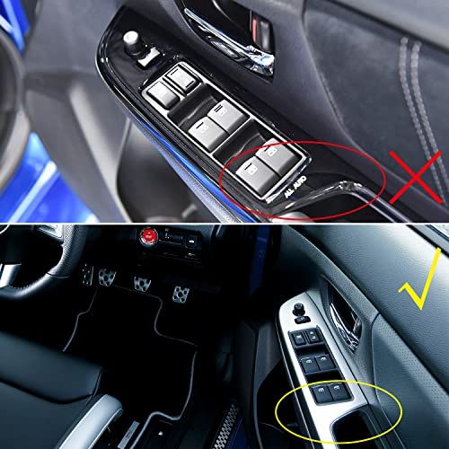 【HIGH FLYING 】スバル WRX S4 VAG WRX STI VAB レヴォーグ VMG /VM4 前期(A/B/C型)/インプレッサ GP GJ系に適用カーボン調ドアスイッチパネル ウインドウ リフト ボタン フレーム 窓装飾保 63749f4e
