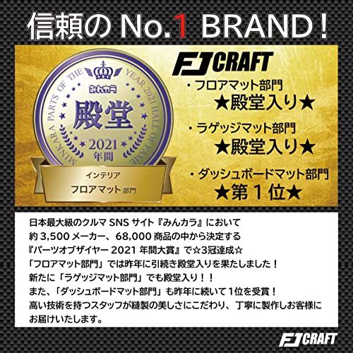 FJCRAFT 【F21】 スバル 互換品 WRXS4 WRX S4 VBH ラゲッジマット トランクマット カーゴマット 日本製 カーフィール加工 (ループ・ブラック)ts 936b8fad