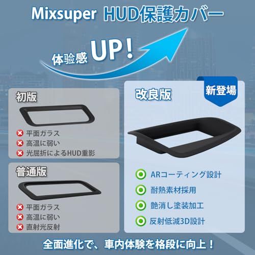 【新登場】Mixsuper マツダ CX-5 に適用 HUD保護カバー HUDカバー MAZIDA KF系 ヘッドアップディスプレイカバー 2018年-2025年 二重像対策 反射光軽減 高透過率 防塵 防水 マツダ CX-5 カスタムパーツ 62d6bd25
