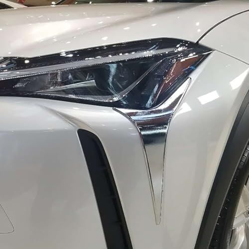 RUIQ レクサス 新型 UX200 UX250h 10系 専用 外装 クロームメッキ フロント ヘッドライト アイライン ガーニッシュ Lexus UX 200 250h 専用設計ts f6e70c13